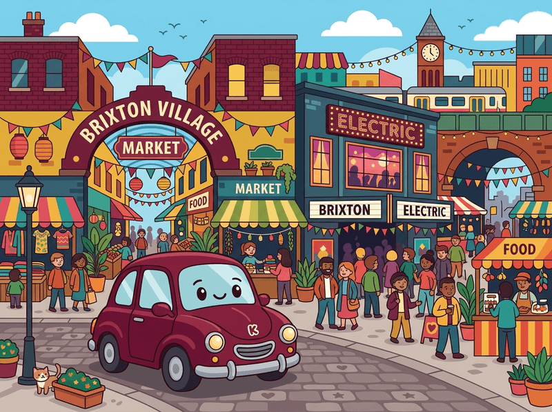 Illustration of a London landmark near Lambeth