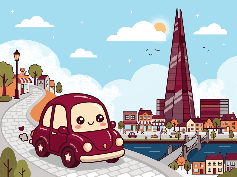 Illustration of a London landmark near Southwark