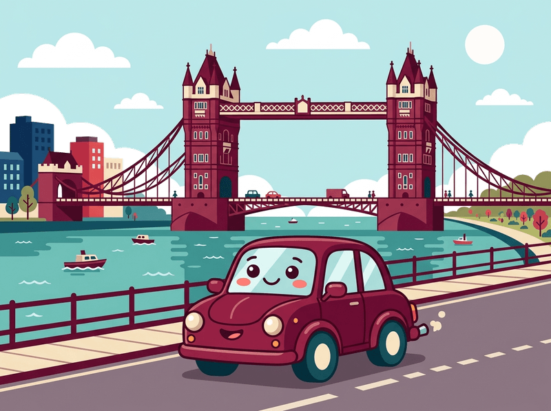 Illustration of a London landmark near City of London